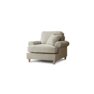 Sofas Express Mumbles Beige Putty Scroll Manhattan Arm Chair