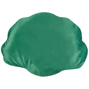 Set of 2 Cushions CONSOLIDA Velvet Solid Emerald Green