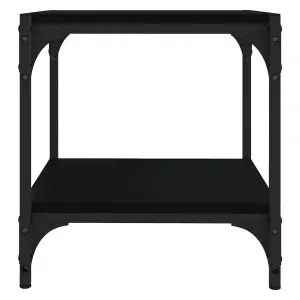 Berkfield TV Cabinet Black 40x33x41 cm Engineered Wood and Steel