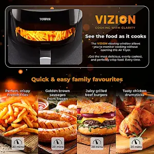 Tower Air Fryer Vizion Manual 7 Litre Black