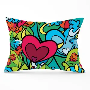 Hippie Psychedelic Pattern Cushions 33cm x 48cm