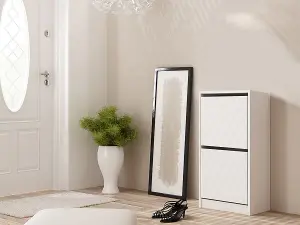 B2 Betsi Shoe Cabinet White - Best Offer