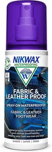 Nikwax Fabric And Leather Proof Spray-On, Waterproofer For Combination Footwear, Proofer (Neutral) - 125Ml