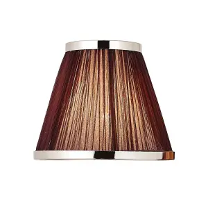 Luminosa Suffolk Chocolate And Nickel Eight Inch Shade, E14