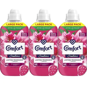 Comfort Creations Fabric Conditioner Strawberry & Lily 48 Washes- 1.44L Pack of 6