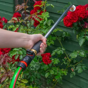 Garden professional watering lance,light aluminium+flow valve+connector (50cm)