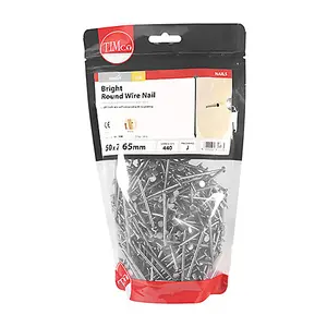 TIMCO Round Wire Nails Bright - 50 x 2.65