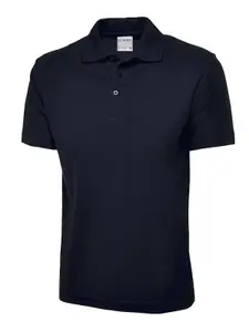 Uneek - Unisex Ultra Cotton Poloshirt - Reactive Dyed - Navy - Size XS