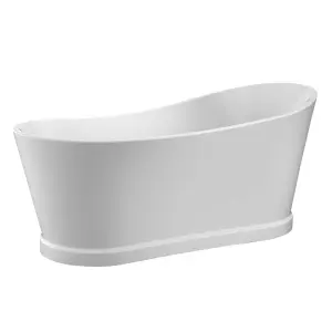 Tulsa White Acrylic Freestanding Bath (L)1720mm (W)790mm