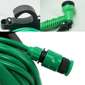 Garden 10m Hose Reel Watering Gun Compact Portable Hose Pipe Cart Sprayer