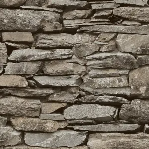 Next Ledgestone wall Natural Smooth Wallpaper Sample