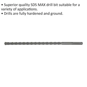 High-Performance 20 x 520mm SDS Max Drill Bit for Masonry