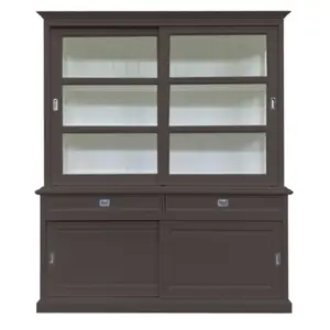 Stiles Display Cabinet Beige/Grey