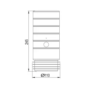 Wirquin Push-fit Pan connector (Dia)110mm