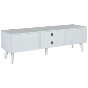 Beliani Boho TV Stand Off-White PARTON