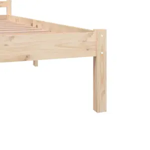 Berkfield Bed Frame Solid Wood Pine 180x200 cm Super King Size