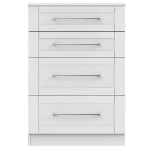 Ripon 4 Drawer Deep Chest in Grey Ash (Ready Assembled)