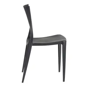 Britnei Dining Chair (Set of 4) Dark Grey