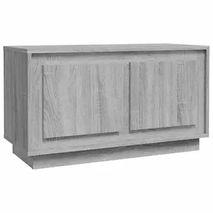 Berkfield TV Cabinet Grey Sonoma 80x35x45 cm Engineered Wood