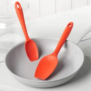 Zeal Silicone Spatula Spoon Set, Red