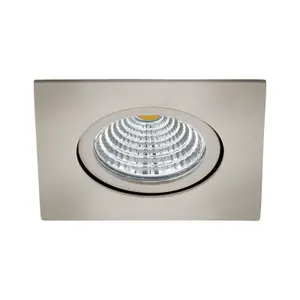 Wall / Ceiling Flush Square Downlight Satin Nickel Spotlight 6W Built in LED