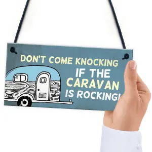 Funny Rude Caravan Sign Hanging Door Sign Caravan Accessories Friendship Gift