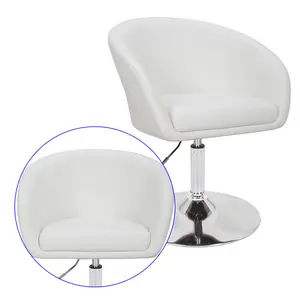 Nisbet Swivel Adjustable Height Stool White