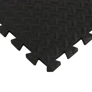 4 Pieces EVA Puzzle Rubber Tiles - Interlocking Soft Foam Floor Mats - Great Floor Protection - Made Of Eva Foam