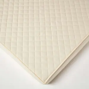 Homescapes Organic 300 TC Luxury Quilted Deep Fitted Double Mattress Protector