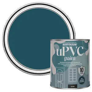 Rust-Oleum Commodore Blue Gloss UPVC Paint 750ml