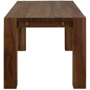 Briar Extendable Dining Table Dark Brown / 74cm H x 180cm W x 90cm D