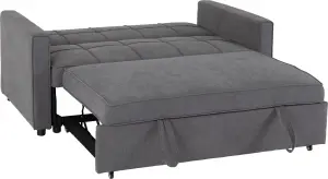 Astoria Sofa Bed in Grey Fabric Contemporary and minimalist