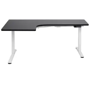 Adjustable Desk Electric Left Hand Black DESTINES