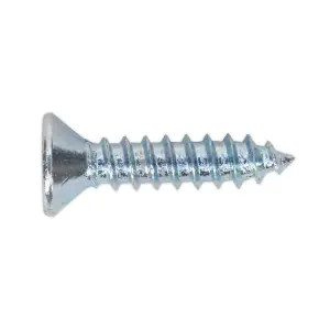 Sealey Self Tapping Screw 3.5 x 16mm Countersunk Pozi DIN 7982 100 Pieces ST3516