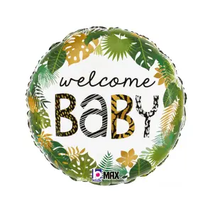 Oaktree Welcome Baby Metallic Jungle Foil Balloon Multicoloured (One Size)