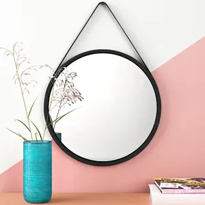 Chavarria Flat Wall Mirror Black