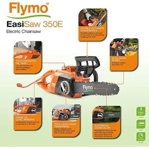 Flymo EasiSaw 350E Powerful Electric Chainsaw