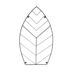 Outdoor Leaf Trellis Bronze H100cm W80cm