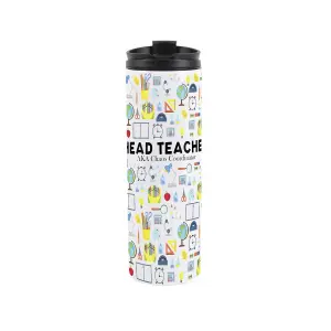 Head Teacher Travel Mug - Novelty School Teacher Gift - Stainless Steel Vacuum-Sealed Double-Walled Hot/Cold Drinks Travel Flask