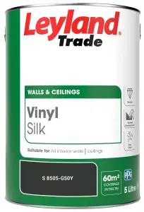 Leyland Trade Vinyl Silk Walls & Ceilings Emulsion Paint (S 8505-G50Y) - 5L