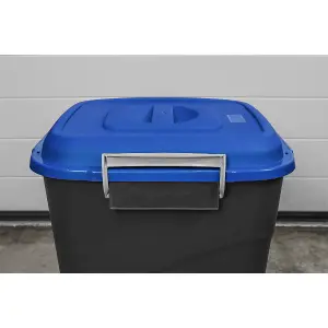 Sealey Durable Refuse Storage Bin Suitable For Outdoor Use 75 Litres Blue BM75B