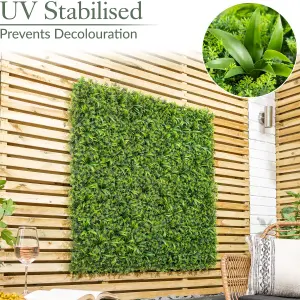 Artificial Foliage Living Wall Panels Fence Covering Indoor Outdoor (Set of 4 1m x 1m)