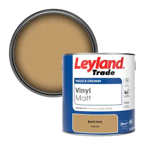 Leyland Trade Vinyl Matt Walls & Ceilings Emulsion Paint Burnt Ivory (PPG15-08) 2.5L