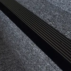 Anodised aluminium anti non slip stair edge nosing trim 900mm x 65mm x 42mm a32 brown