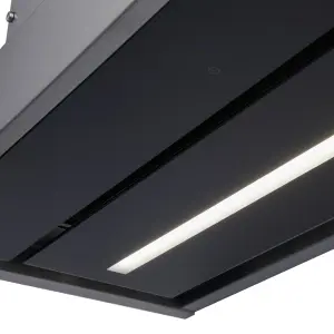 GoodHome Bamia GHIH80 Glass Inset Cooker hood (W)80cm - Gloss black