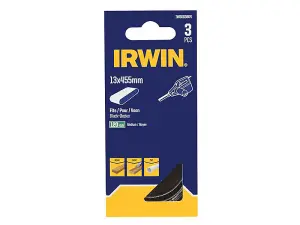 IRWIN 120G Powerfile Sanding Belts for Wood and Metal - 3 Pack 13x455mm