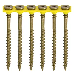 TIMCO Collated C2 Deck-Fix Premium Countersunk Green Decking Screws - 4.5 x 65 (500pcs)