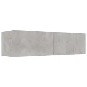 Berkfield TV Cabinet Concrete Grey 120x30x30 cm Engineered Wood