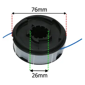 SPARES2GO 9m Line & Spool compatible with Gardenline GLR451 Strimmer Trimmer