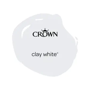 Crown Breatheasy Clay white Matt Emulsion paint, 40ml